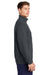 Sport-Tek ST259 Mens Shrink Resistant Fleece Full Zip Sweatshirt w/ Pockets Heather Graphite Grey Model Side