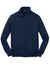 Sport-Tek ST259 Mens Shrink Resistant Fleece Full Zip Sweatshirt w/ Pockets True Navy Blue Flat Front