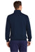 Sport-Tek ST259 Mens Shrink Resistant Fleece Full Zip Sweatshirt w/ Pockets True Navy Blue Model Back