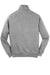 Sport-Tek ST259 Mens Shrink Resistant Fleece Full Zip Sweatshirt w/ Pockets Heather Vintage Grey Flat Back