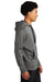 Sport-Tek ST264 Mens Heather Sport-Wick Moisture Wicking Fleece Hooded Sweatshirt Hoodie w/ Pouch Pocket Heather Black Model Side