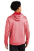 Sport-Tek ST264 Mens Heather Sport-Wick Moisture Wicking Fleece Hooded Sweatshirt Hoodie w/ Pouch Pocket Heather Deep Red Model Back