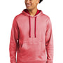 Sport-Tek Mens Heather Sport-Wick Moisture Wicking Fleece Hooded Sweatshirt Hoodie w/ Pouch Pocket - Heather Deep Red - Closeout