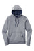 Sport-Tek ST264 Mens Heather Sport-Wick Moisture Wicking Fleece Hooded Sweatshirt Hoodie w/ Pouch Pocket Heather True Navy Blue Flat Front