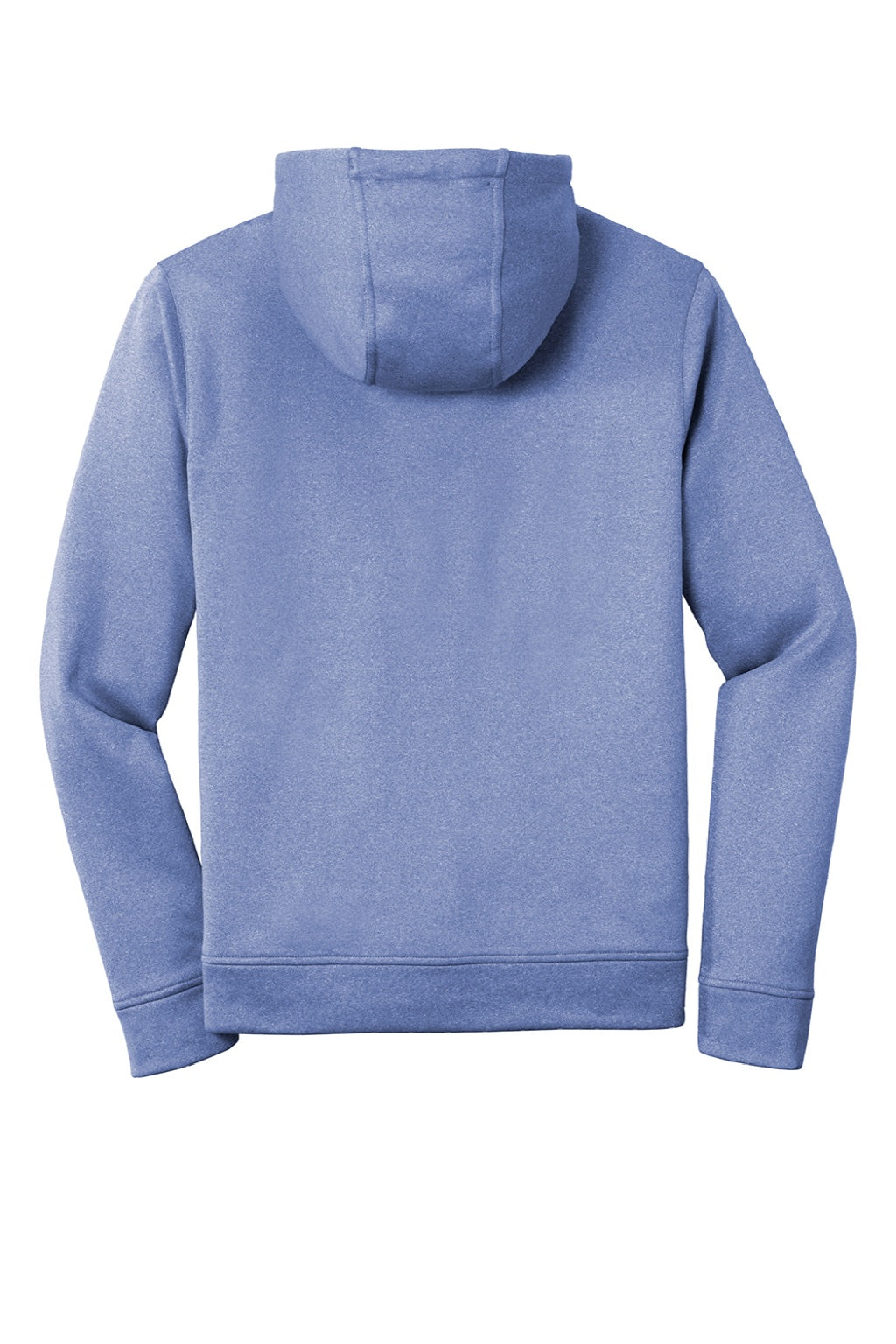 Sport-Tek ST264 Mens Heather Sport-Wick Moisture Wicking Fleece Hooded Sweatshirt Hoodie w/ Pouch Pocket Heather True Royal Blue Flat Back