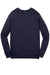 Sport-Tek ST266 Mens Shrink Resistant Fleece Crewneck Sweatshirt True Navy Blue Flat Front