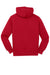 Sport-Tek ST271 Mens Lace Up Fleece Hooded Sweatshirt Hoodie w/ Pouch Pocket Deep Red Flat Back