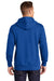 Sport-Tek ST271 Mens Lace Up Fleece Hooded Sweatshirt Hoodie w/ Pouch Pocket True Royal Blue Model Back