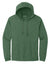 Sport-Tek ST272 Mens French Terry Hooded Sweatshirt Hoodie w/ Pouch Pocket Heather Forest Green Flat Front