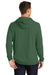 Sport-Tek ST272 Mens French Terry Hooded Sweatshirt Hoodie w/ Pouch Pocket Heather Forest Green Model Back