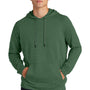 Sport-Tek Mens French Terry Hooded Sweatshirt Hoodie w/ Pouch Pocket - Heather Forest Green