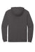 Sport-Tek ST272 Mens French Terry Hooded Sweatshirt Hoodie w/ Pouch Pocket Heather Black Flat Back
