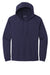 Sport-Tek ST272 Mens French Terry Hooded Sweatshirt Hoodie w/ Pouch Pocket True Navy Blue Flat Front