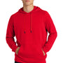Sport-Tek Mens French Terry Hooded Sweatshirt Hoodie w/ Pouch Pocket - True Red