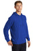 Sport-Tek ST272 Mens French Terry Hooded Sweatshirt Hoodie w/ Pouch Pocket True Royal Blue Model 3q