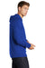 Sport-Tek ST272 Mens French Terry Hooded Sweatshirt Hoodie w/ Pouch Pocket True Royal Blue Model Side