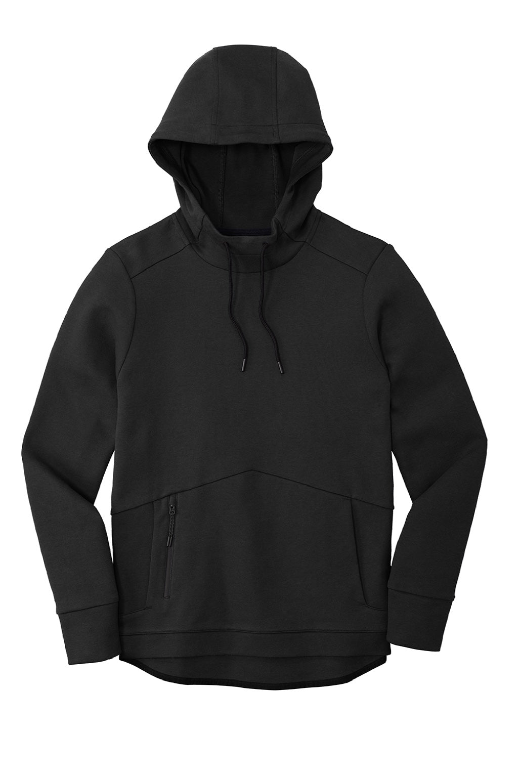 Sport-Tek ST280 Mens Triumph Fleece Hooded Sweatshirt Hoodie w/ Pouch Pocket Black Flat Front