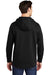 Sport-Tek ST280 Mens Triumph Fleece Hooded Sweatshirt Hoodie w/ Pouch Pocket Black Model Back