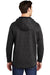 Sport-Tek ST280 Mens Triumph Fleece Hooded Sweatshirt Hoodie w/ Pouch Pocket Heather Black Model Back