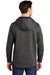Sport-Tek ST280 Mens Triumph Fleece Hooded Sweatshirt Hoodie w/ Pouch Pocket Heather Dark Grey Model Back