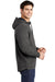 Sport-Tek ST280 Mens Triumph Fleece Hooded Sweatshirt Hoodie w/ Pouch Pocket Heather Dark Grey Model Side