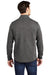 Sport-Tek ST281 Mens Triumph Fleece 1/4 Zip Sweatshirt w/ Pouch Pocket Heather Dark Grey Model Back