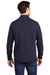 Sport-Tek ST281 Mens Triumph Fleece 1/4 Zip Sweatshirt w/ Pouch Pocket Navy Blue Model Back