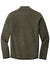 Sport-Tek ST281 Mens Triumph Fleece 1/4 Zip Sweatshirt w/ Pouch Pocket Heather Olive Green Flat Back