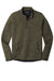 Sport-Tek ST281 Mens Triumph Fleece 1/4 Zip Sweatshirt w/ Pouch Pocket Heather Olive Green Flat Front