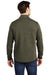 Sport-Tek ST281 Mens Triumph Fleece 1/4 Zip Sweatshirt w/ Pouch Pocket Heather Olive Green Model Back