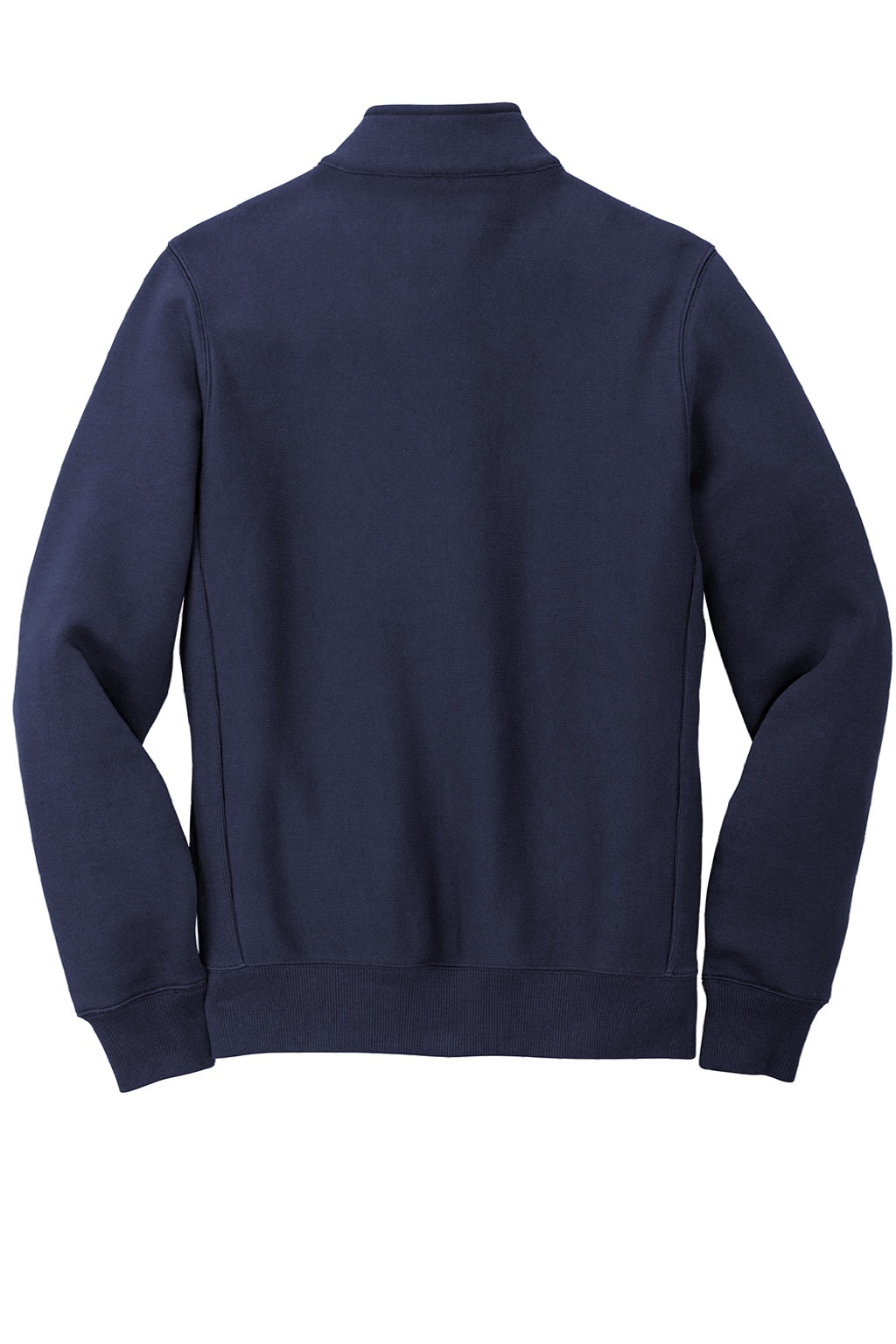 Sport-Tek ST284 Mens Full Zip Sweatshirt w/ Pockets True Navy Blue Flat Back