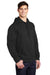 Sport-Tek ST290 Mens Repel Moisture Wicking Hooded Sweatshirt Hoodie w/ Pouch Pocket Black Model 3q