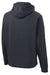 Sport-Tek ST290 Mens Repel Moisture Wicking Hooded Sweatshirt Hoodie w/ Pouch Pocket Graphite Grey Flat Back