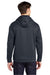 Sport-Tek ST290 Mens Repel Moisture Wicking Hooded Sweatshirt Hoodie w/ Pouch Pocket Graphite Grey Model Back