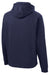 Sport-Tek ST290 Mens Repel Moisture Wicking Hooded Sweatshirt Hoodie w/ Pouch Pocket True Navy Blue Flat Back
