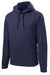 Sport-Tek ST290 Mens Repel Moisture Wicking Hooded Sweatshirt Hoodie w/ Pouch Pocket True Navy Blue Flat Front