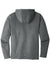 Sport-Tek ST293 Mens Moisture Wicking Fleece Full Zip Hooded Sweatshirt Hoodie w/ Pockets Heather Dark Grey Flat Back