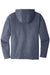 Sport-Tek ST293 Mens Moisture Wicking Fleece Full Zip Hooded Sweatshirt Hoodie w/ Pockets Heather True Navy Blue Flat Back