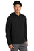 Sport-Tek ST296 Mens Moisture Wicking Fleece Hooded Sweatshirt Hoodie w/ Pouch Pocket Black Model 3q