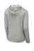 Sport-Tek ST296 Mens Moisture Wicking Fleece Hooded Sweatshirt Hoodie w/ Pouch Pocket Heather Light Grey Flat Back