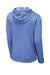 Sport-Tek ST296 Mens Moisture Wicking Fleece Hooded Sweatshirt Hoodie w/ Pouch Pocket Heather True Royal Blue Flat Back