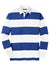 Sport-Tek ST301 Mens Classic Rugby Long Sleeve Polo Shirt True Royal Blue/White Flat Front