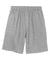 Sport-Tek ST310 Mens Jersey Knit Shorts w/ Pockets Heather Grey Flat Front