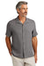 Tommy Bahama ST325384TB Mens Tropic Isles Short Sleeve Button Down Shirt Shadow Grey Model Front