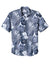 Tommy Bahama ST325929TB Mens Coconut Point Playa Flora Moisture Wicking Short Sleeve Button Down Shirt Blue Note Flat Front