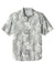 Tommy Bahama ST325929TB Mens Coconut Point Playa Flora Moisture Wicking Short Sleeve Button Down Shirt Light Grey Flat Front