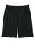 Sport-Tek ST349P Mens Moisture Wicking Competitor Athletic Shorts w/ Pockets Black Flat Back