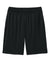 Sport-Tek ST349P Mens Moisture Wicking Competitor Athletic Shorts w/ Pockets Black Flat Front