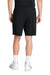 Sport-Tek ST349P Mens Moisture Wicking Competitor Athletic Shorts w/ Pockets Black Model Back
