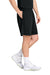 Sport-Tek ST349P Mens Moisture Wicking Competitor Athletic Shorts w/ Pockets Black Model Side